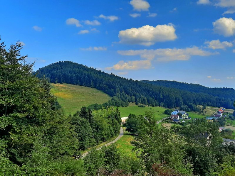 Panorama znad przełęczy pod Ostrą, fot. Agnieszka Cygan
