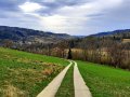 Zejście z Gronia Tokarskiego do Tokarni, fot. Agnieszka Cygan