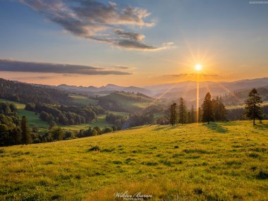 Widok na Pieniny z Przełęczy Rozdziela, fot. |Wiktor Baron Fotografia|https://baronphotography.eu/