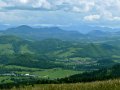 Widok na Góry Choczańskie i Tatry Niżne z Jaworowego Wierchu, fot. Dariusz Tryba
