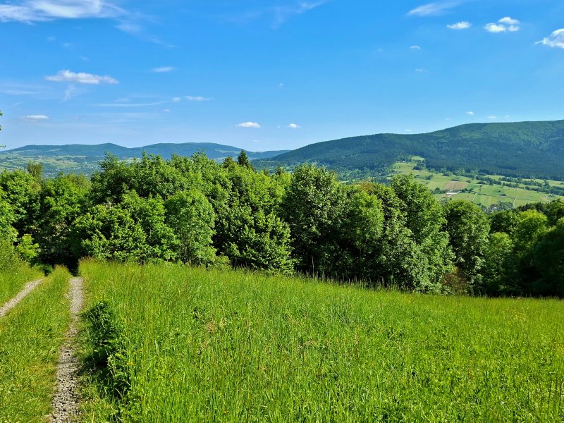 Panorama z przysiółka Dudówka, fot. Agnieszka Cygan